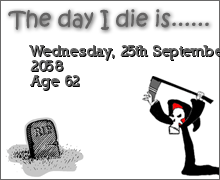 My Death Clock Prediction