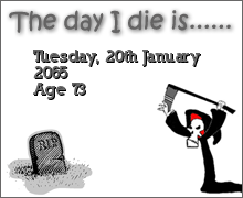 My Death Clock Prediction